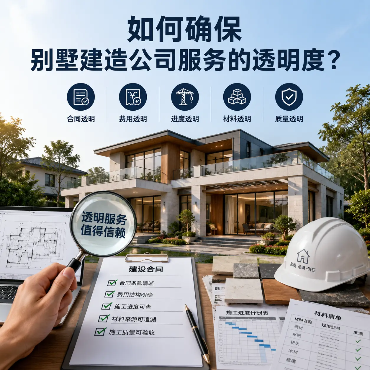 在 广西 如何确保别墅建造公司服务的透明度？