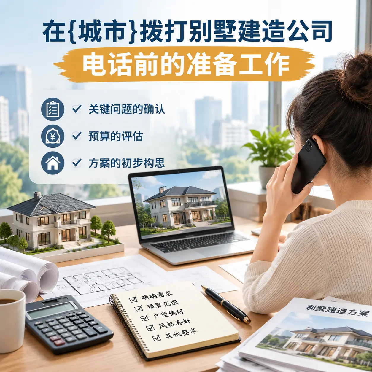 在广西拨打别墅建造公司电话前的准备工作