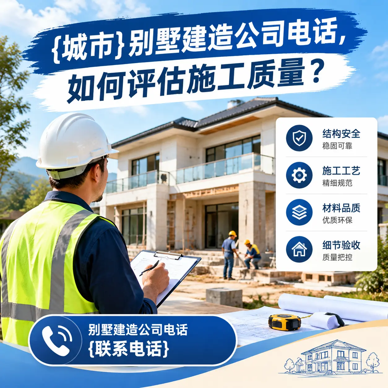广西别墅建造公司电话，如何评估施工质量？