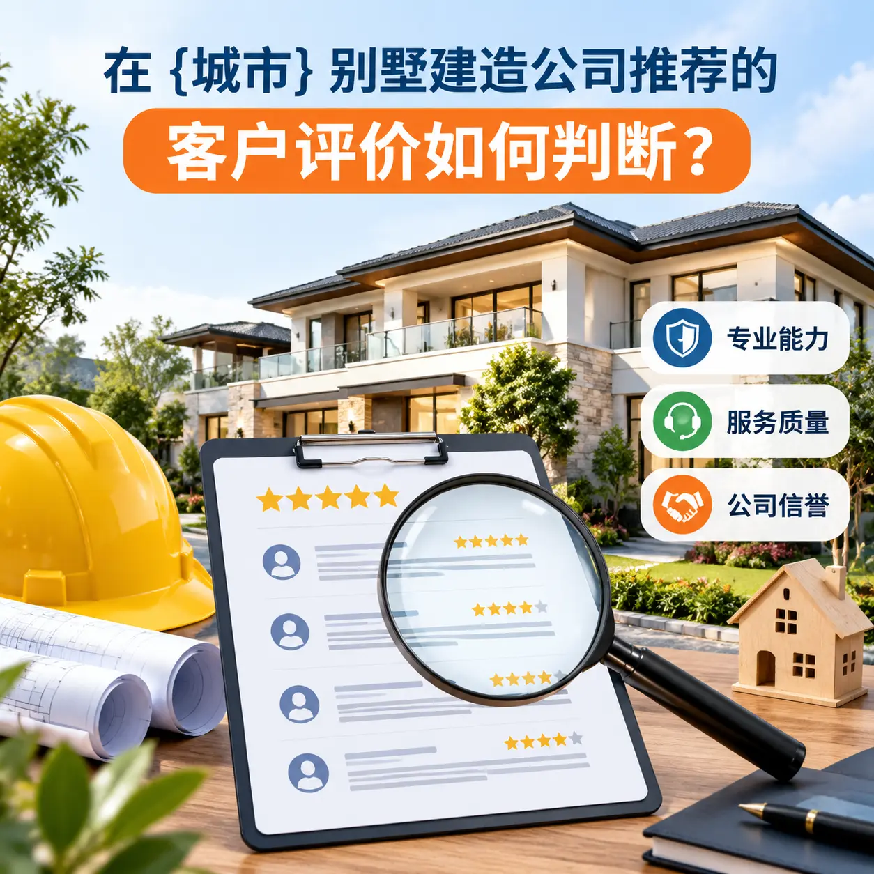 在 广西 别墅建造公司推荐的客户评价如何判断？