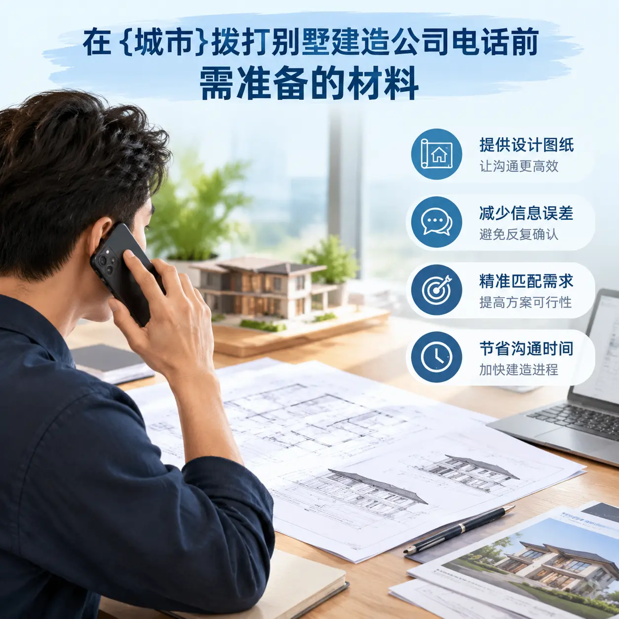 在广西拨打别墅建造公司电话前需准备的材料