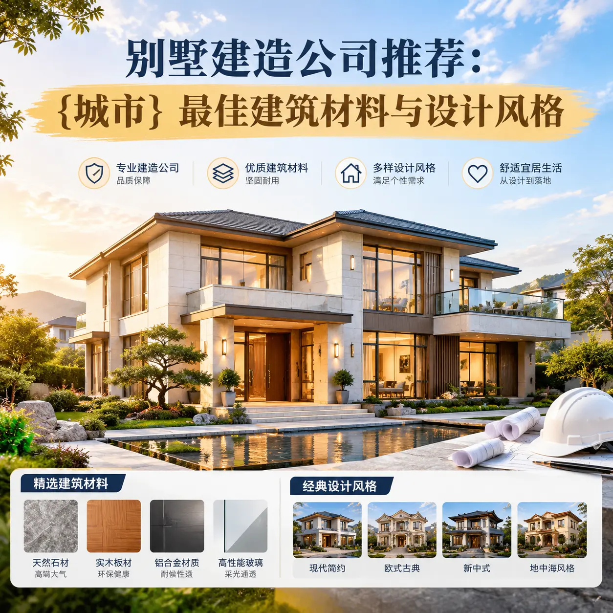 别墅建造公司推荐： 广西 最佳建筑材料与设计风格