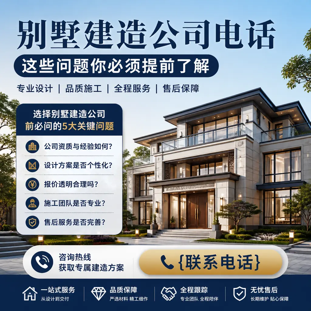 广西别墅建造公司电话,这些问题你必须提前了解