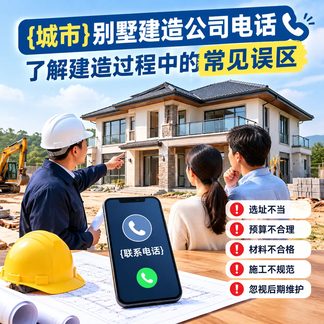 广西别墅建造公司电话,了解建造过程中的常见误区