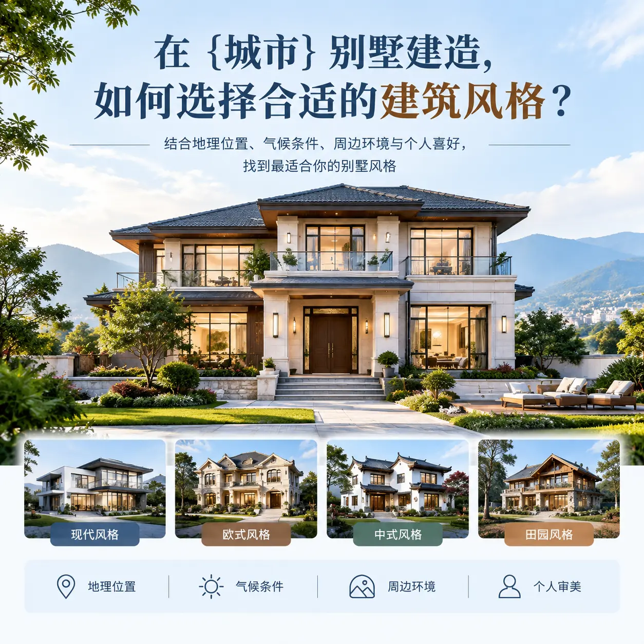 在 广西 别墅建造，如何选择合适的建筑风格？